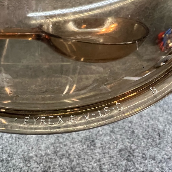 Corning Vision Ware Amber Waffle Bottom 7" Fry Pan Skillet w/ Pyrex Lid V-1.5-C - Picture 7 of 8